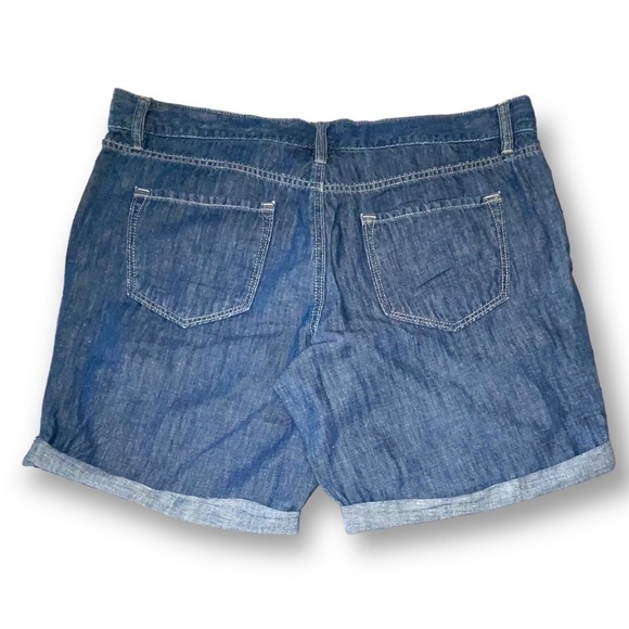 Ann Taylor LOFT Size 31/12 Cotton/Linen Cuffed 5 Pocket Shorts - Picture 2 of 4
